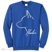 Blue Heeler Cattle Dog Profile Dog Mom Gift Present Cool Gift Sweatshirt thumb 0
