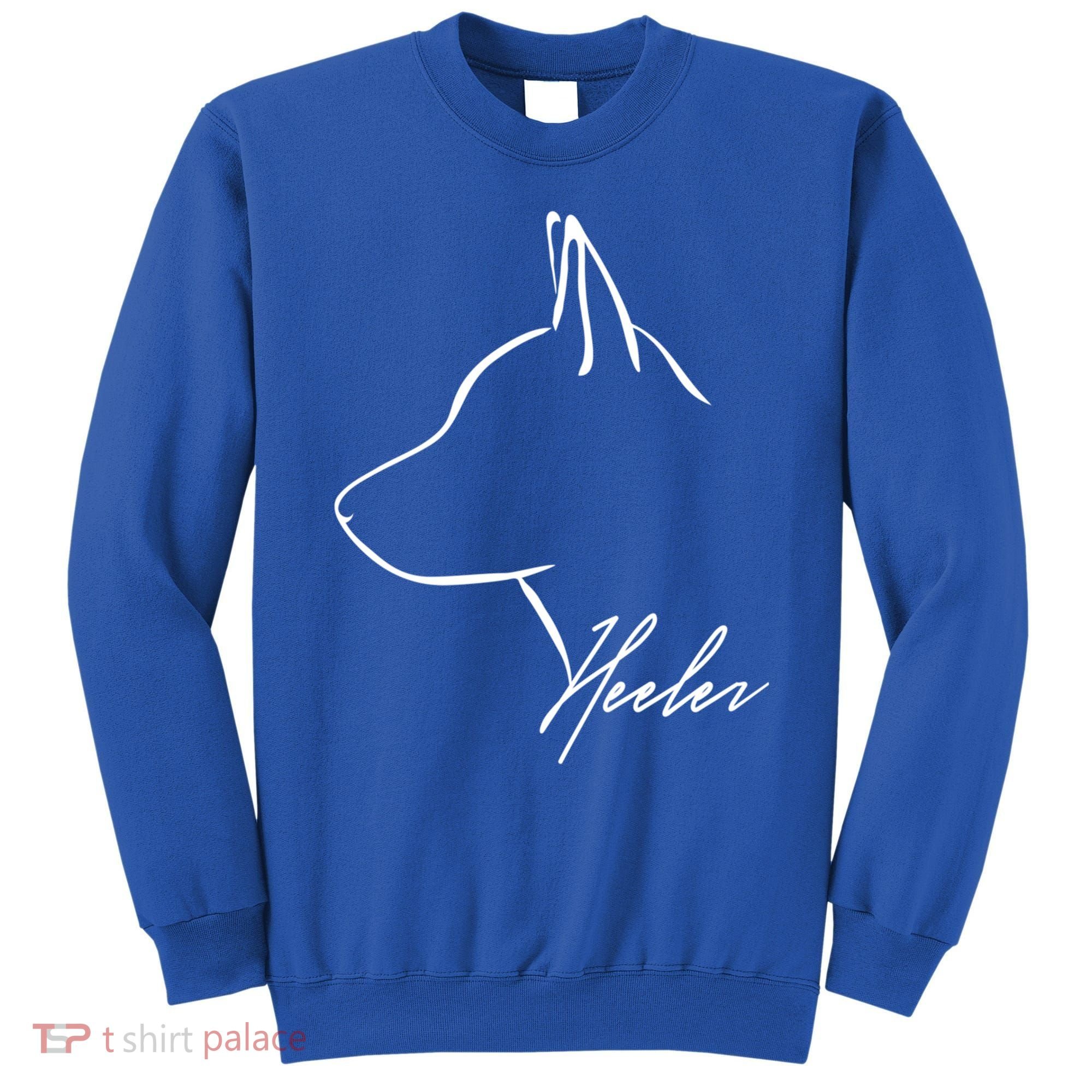 Blue Heeler Cattle Dog Profile Dog Mom Gift Present Cool Gift Sweatshirt
