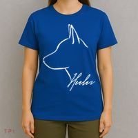 Blue Heeler Cattle Dog Profile Dog Mom Gift Present Cool Gift T-Shirt thumb 4