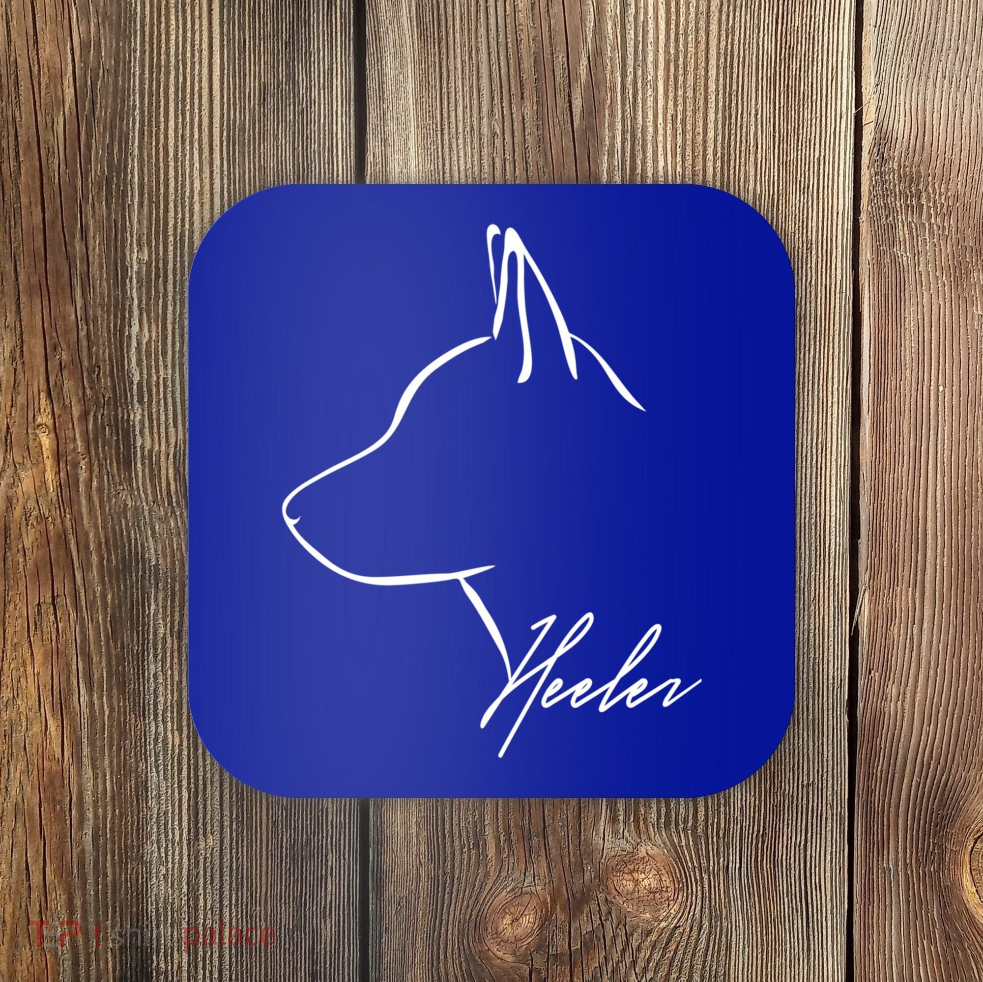 Blue Heeler Cattle Dog Profile Dog Mom Gift Present Cool Gift Coaster