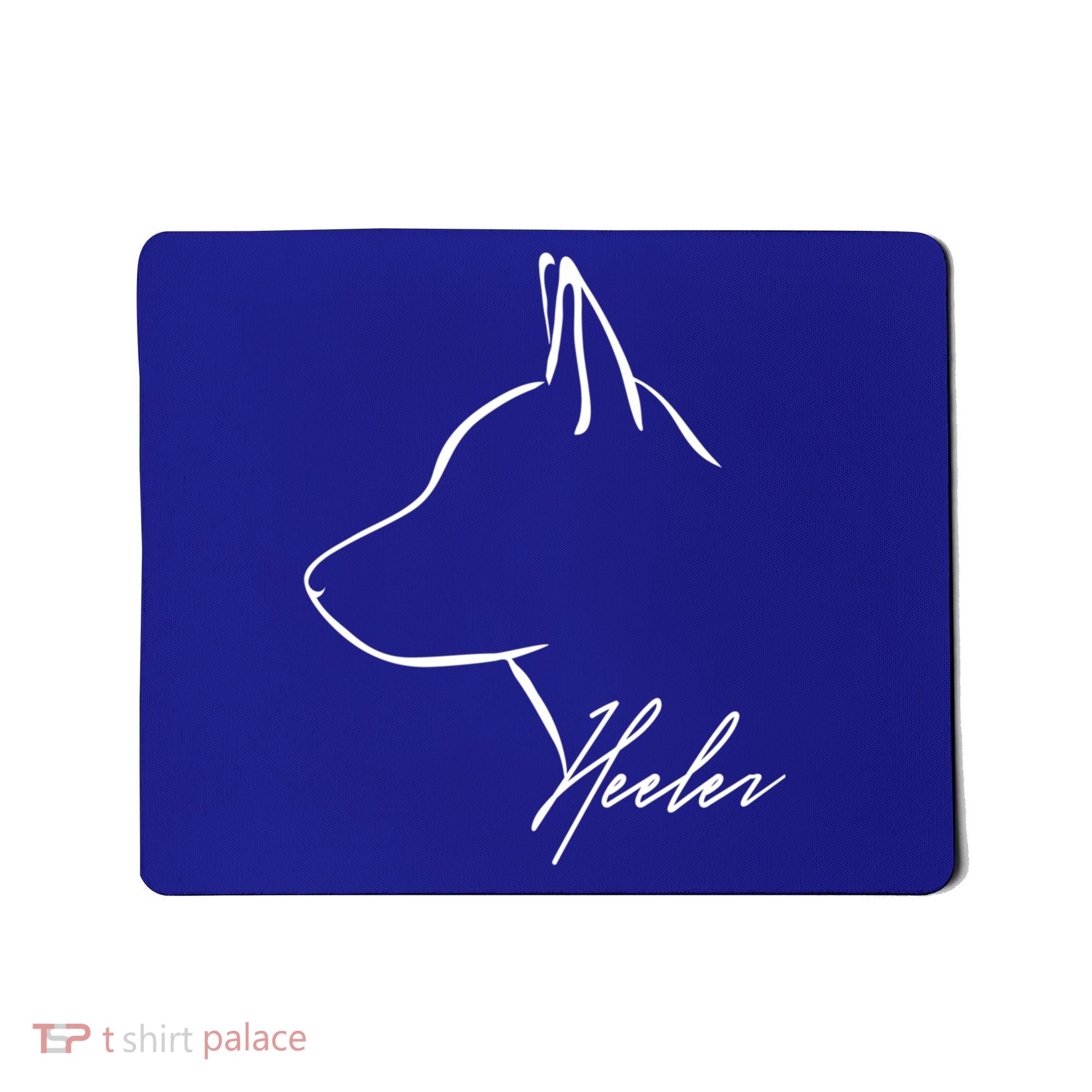 Blue Heeler Cattle Dog Profile Dog Mom Gift Present Cool Gift Mousepad