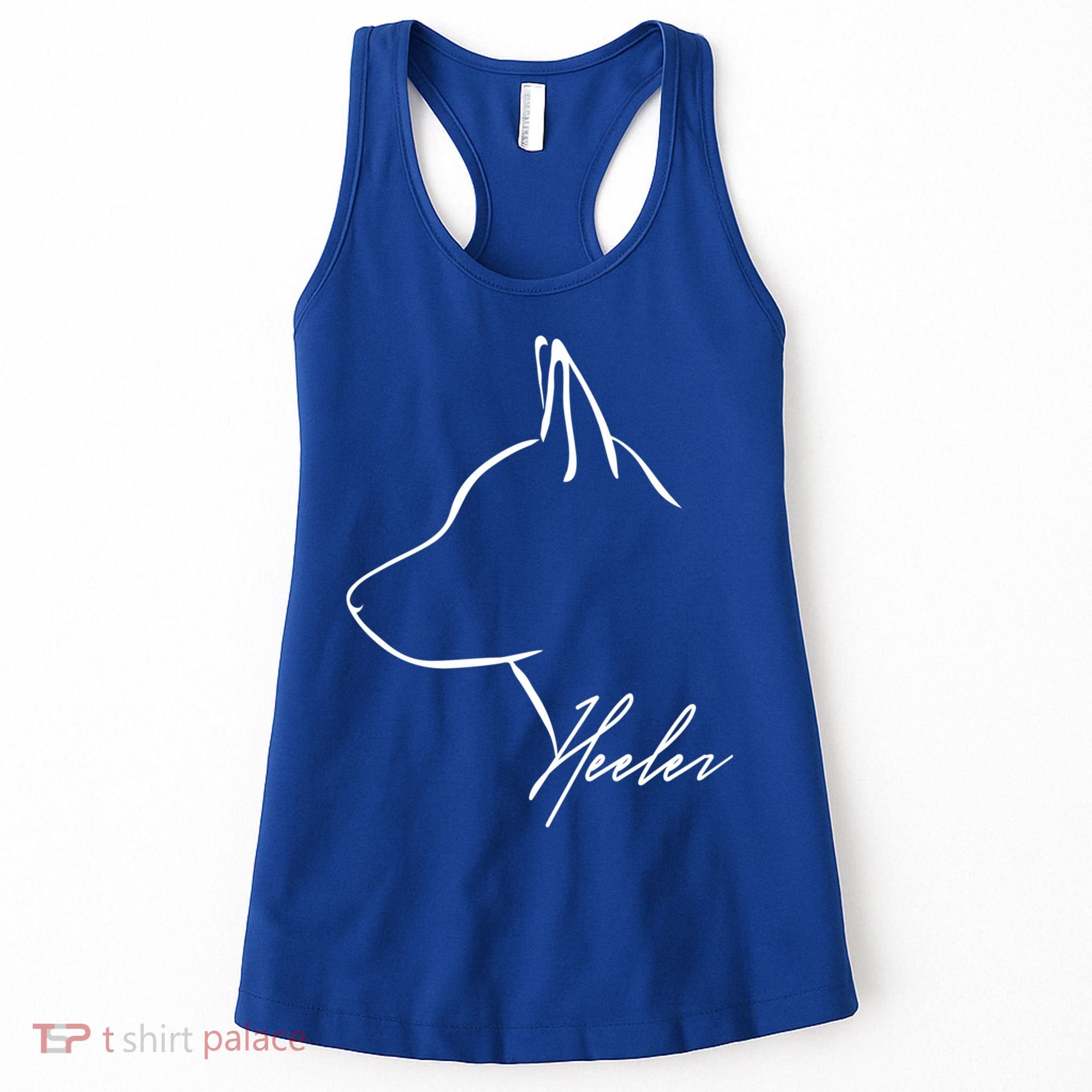 Blue Heeler Cattle Dog Profile Dog Mom Gift Present Cool Gift Women's Tank Top