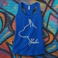 Blue Heeler Cattle Dog Profile Dog Mom Gift Present Cool Gift Women's Tank Top thumb 3
