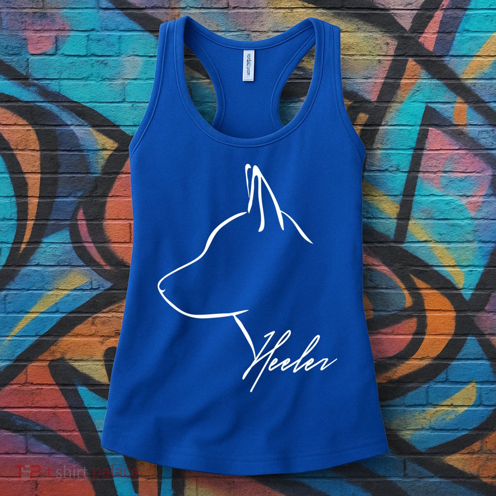 Blue Heeler Cattle Dog Profile Dog Mom Gift Present Cool Gift Women's Tank Top