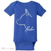 Blue Heeler Cattle Dog Profile Dog Mom Gift Present Cool Gift Baby Bodysuit thumb 0