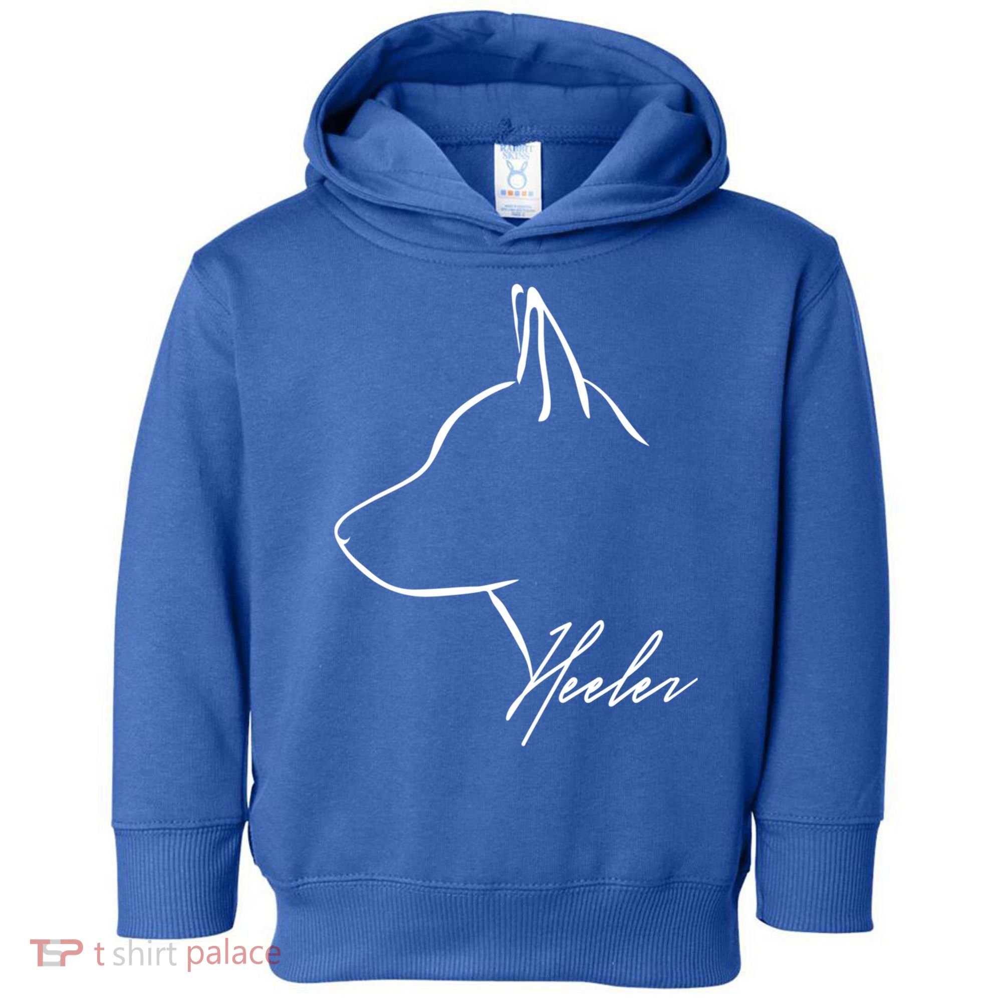 Blue Heeler Cattle Dog Profile Dog Mom Gift Present Cool Gift Toddler Hoodie