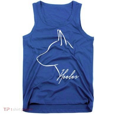 Blue Heeler Cattle Dog Profile Dog Mom Gift Present Cool Gift Tank Top
