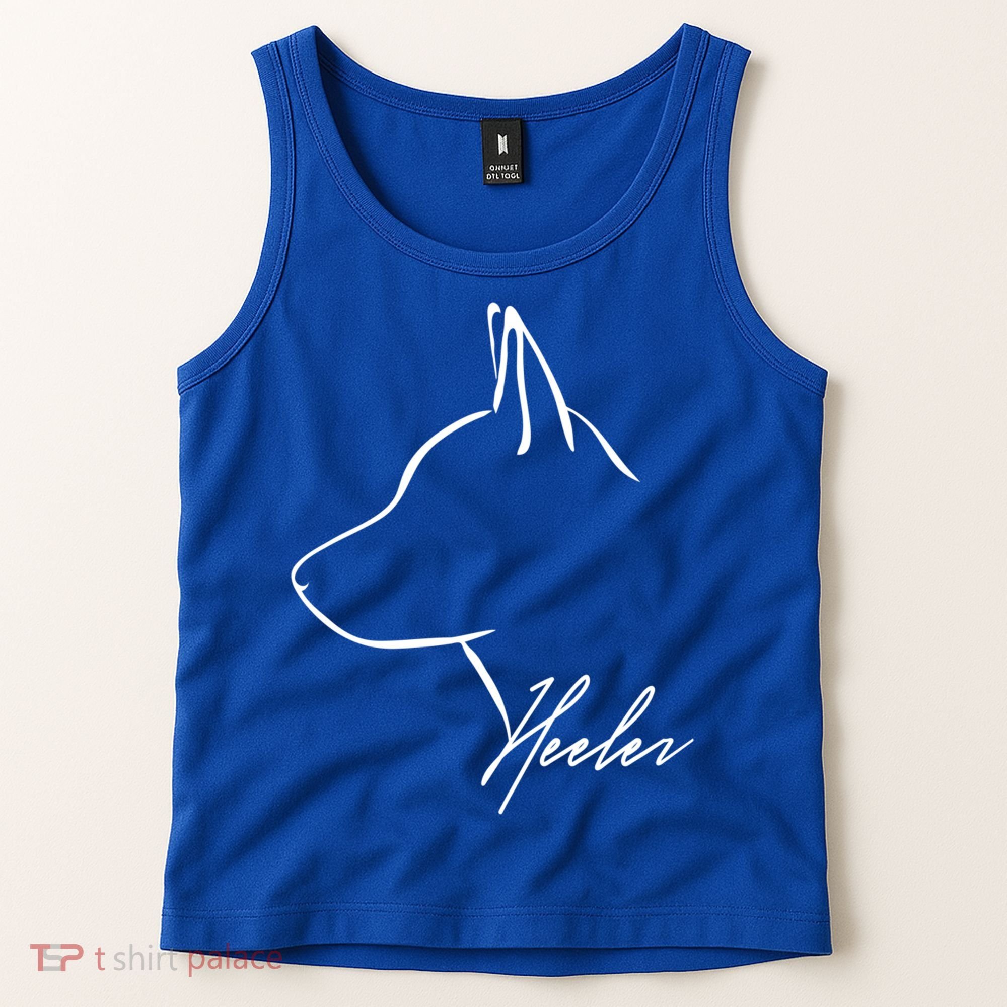 Blue Heeler Cattle Dog Profile Dog Mom Gift Present Cool Gift Tank Top