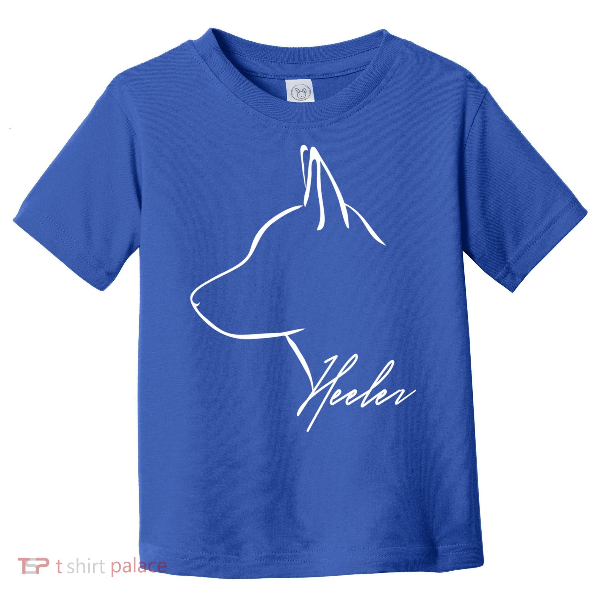 Blue Heeler Cattle Dog Profile Dog Mom Gift Present Cool Gift Toddler T-Shirt