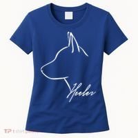 Blue Heeler Cattle Dog Profile Dog Mom Gift Present Cool Gift Women's T-Shirt thumb 0