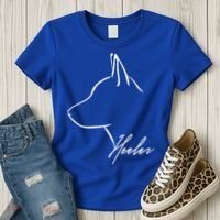 Blue Heeler Cattle Dog Profile Dog Mom Gift Present Cool Gift Women's T-Shirt thumb 3