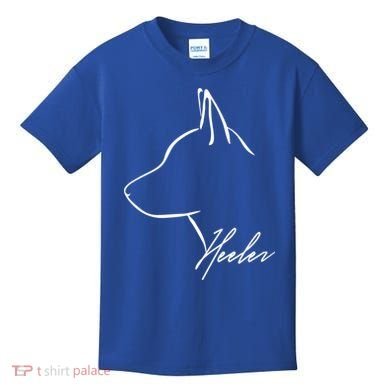 Blue Heeler Cattle Dog Profile Dog Mom Gift Present Cool Gift Kids T-Shirt