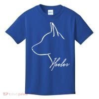 Blue Heeler Cattle Dog Profile Dog Mom Gift Present Cool Gift Kids T-Shirt thumb 0
