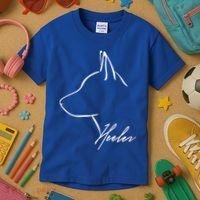 Blue Heeler Cattle Dog Profile Dog Mom Gift Present Cool Gift Kids T-Shirt thumb 3