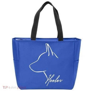 Blue Heeler Cattle Dog Profile Dog Mom Gift Present Cool Gift Tote Bag