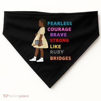 Black History Civil Rights Ruby Bridges Brave USA-Made Doggie Bandana