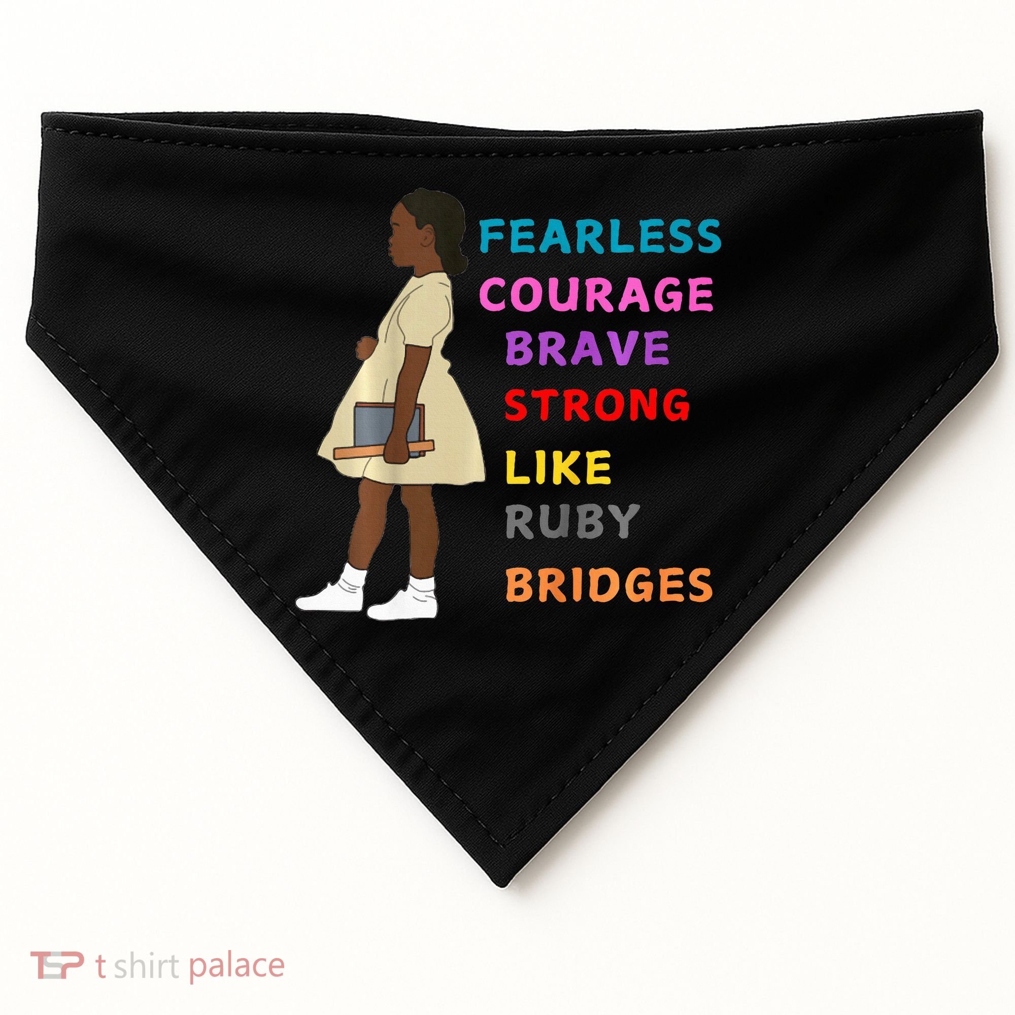 Black History Civil Rights Ruby Bridges Brave USA-Made Doggie Bandana