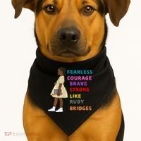 Black History Civil Rights Ruby Bridges Brave USA-Made Doggie Bandana thumb 1