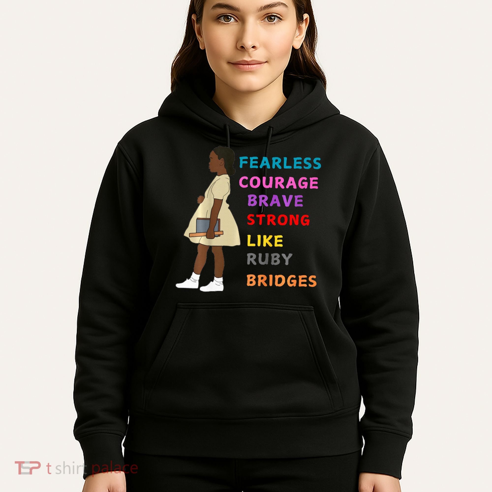 Black History Civil Rights Ruby Bridges Brave Hoodie