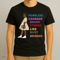 Black History Civil Rights Ruby Bridges Brave T-Shirt thumb 3