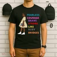 Black History Civil Rights Ruby Bridges Brave T-Shirt thumb 6