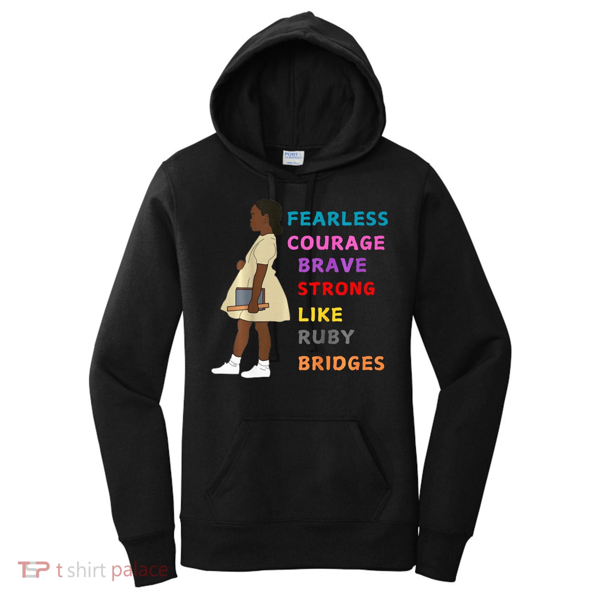 Black History Civil Rights Ruby Bridges Brave Women's Hoodie