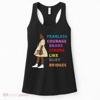 Black History Civil Rights Ruby Bridges Brave Women's Tank Top thumb 0