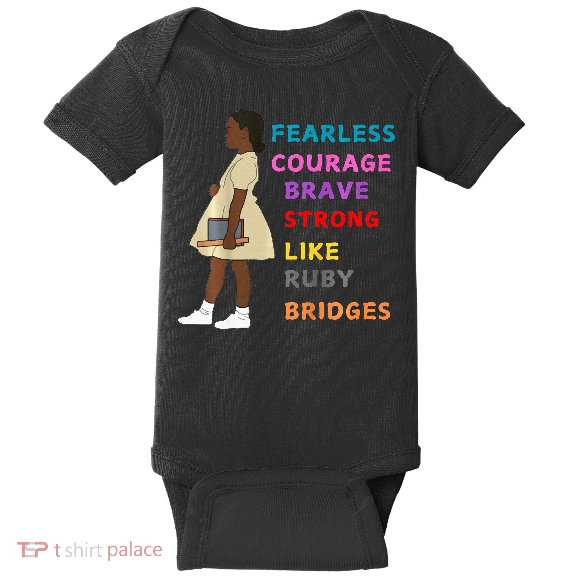 Black History Civil Rights Ruby Bridges Brave Baby Bodysuit