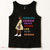 Black History Civil Rights Ruby Bridges Brave Tank Top thumb 2
