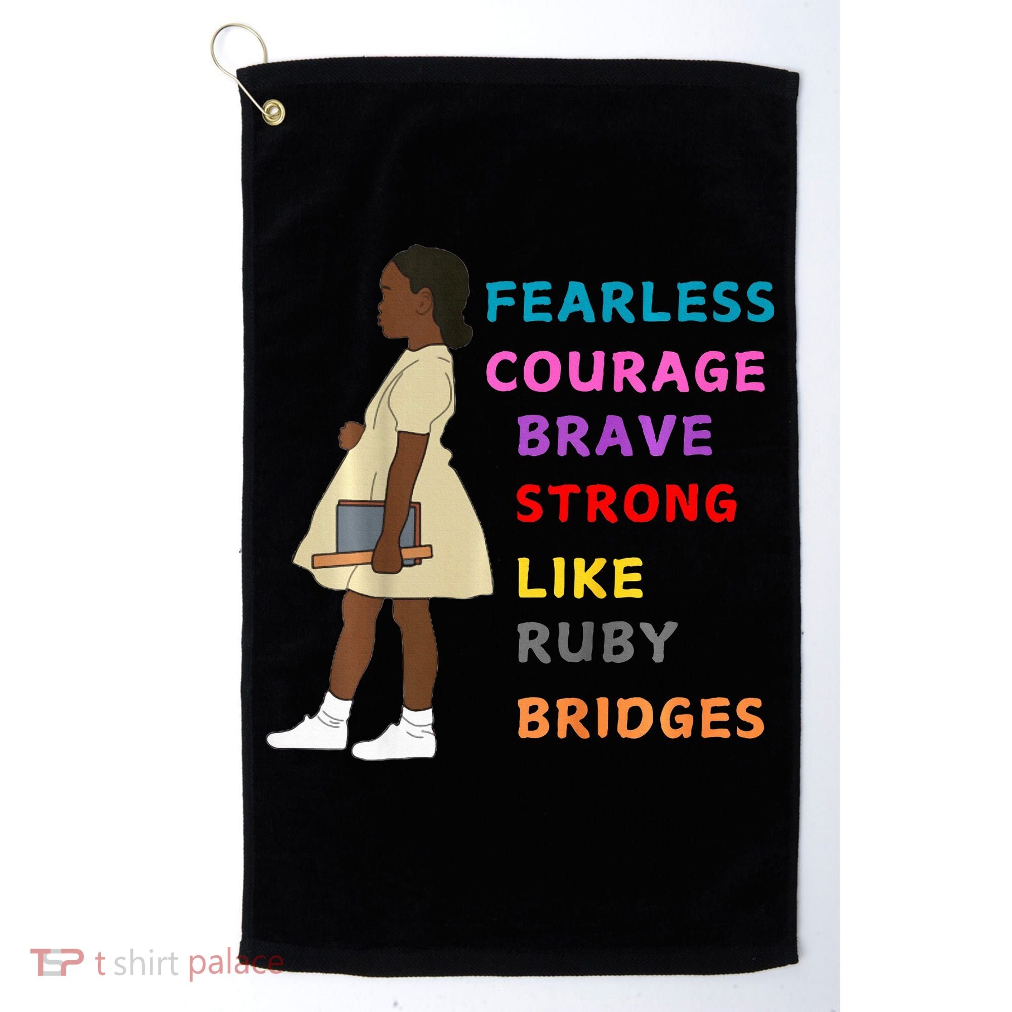 Black History Civil Rights Ruby Bridges Brave Golf Towel