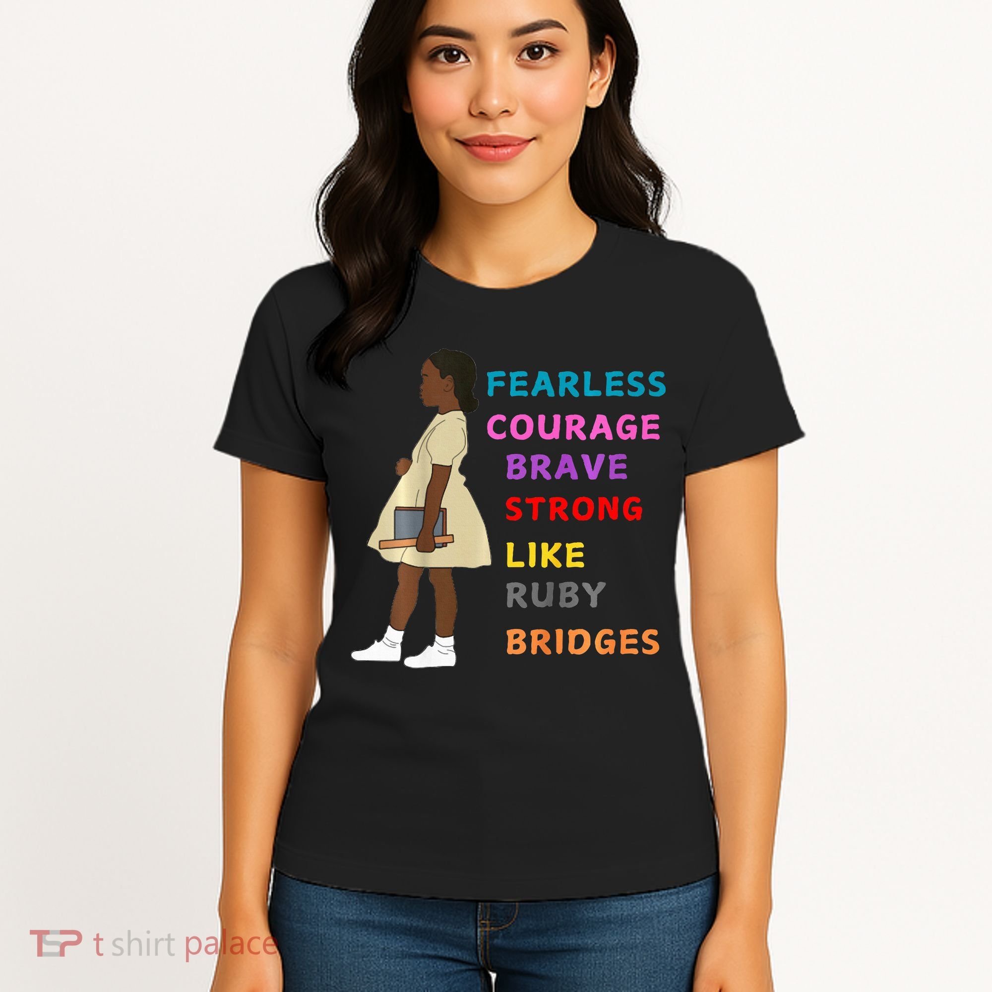 Black History Civil Rights Ruby Bridges Brave Women's T-Shirt