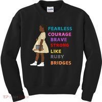 Black History Civil Rights Ruby Bridges Brave Kids Sweatshirt thumb 0