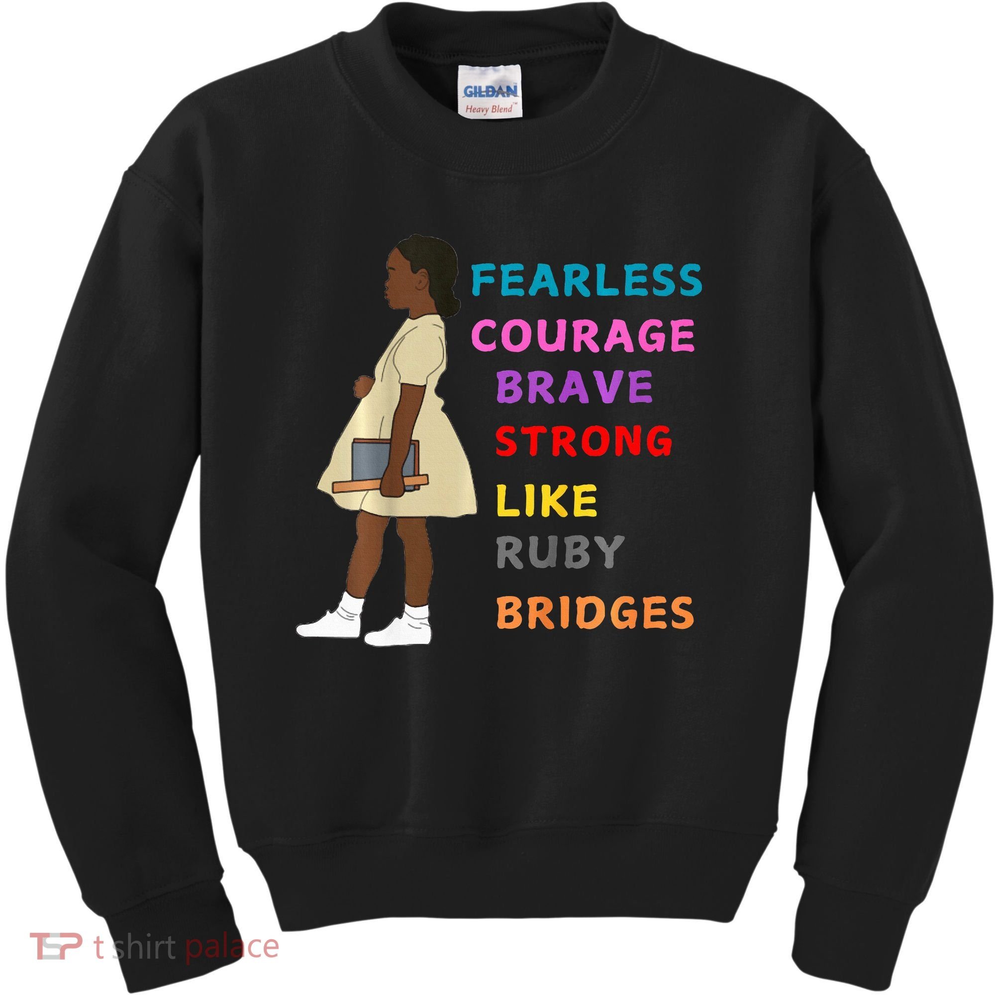 Black History Civil Rights Ruby Bridges Brave Kids Sweatshirt