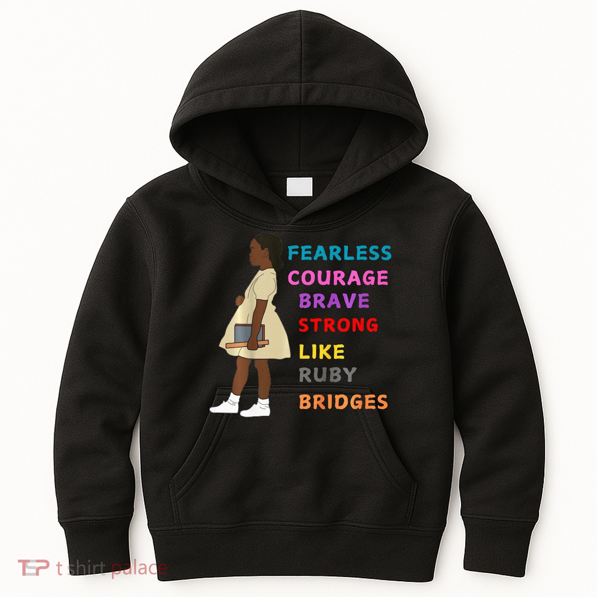 Black History Civil Rights Ruby Bridges Brave Kids Hoodie