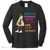 Black History Civil Rights Ruby Bridges Brave Kids Long Sleeve Shirt thumb 0