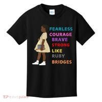 Black History Civil Rights Ruby Bridges Brave Kids T-Shirt thumb 0