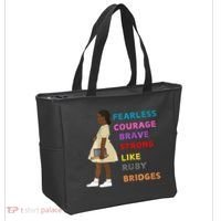 Black History Civil Rights Ruby Bridges Brave Tote Bag thumb 2