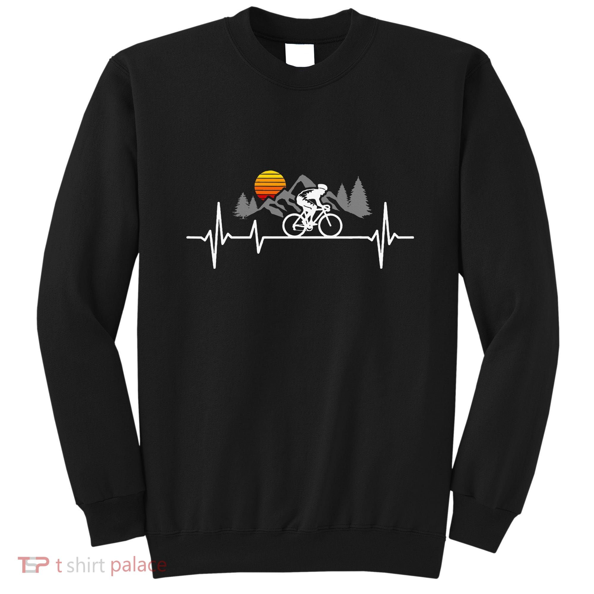 Bicycle Heartbeat Cycling Cyclist Sweatshirt