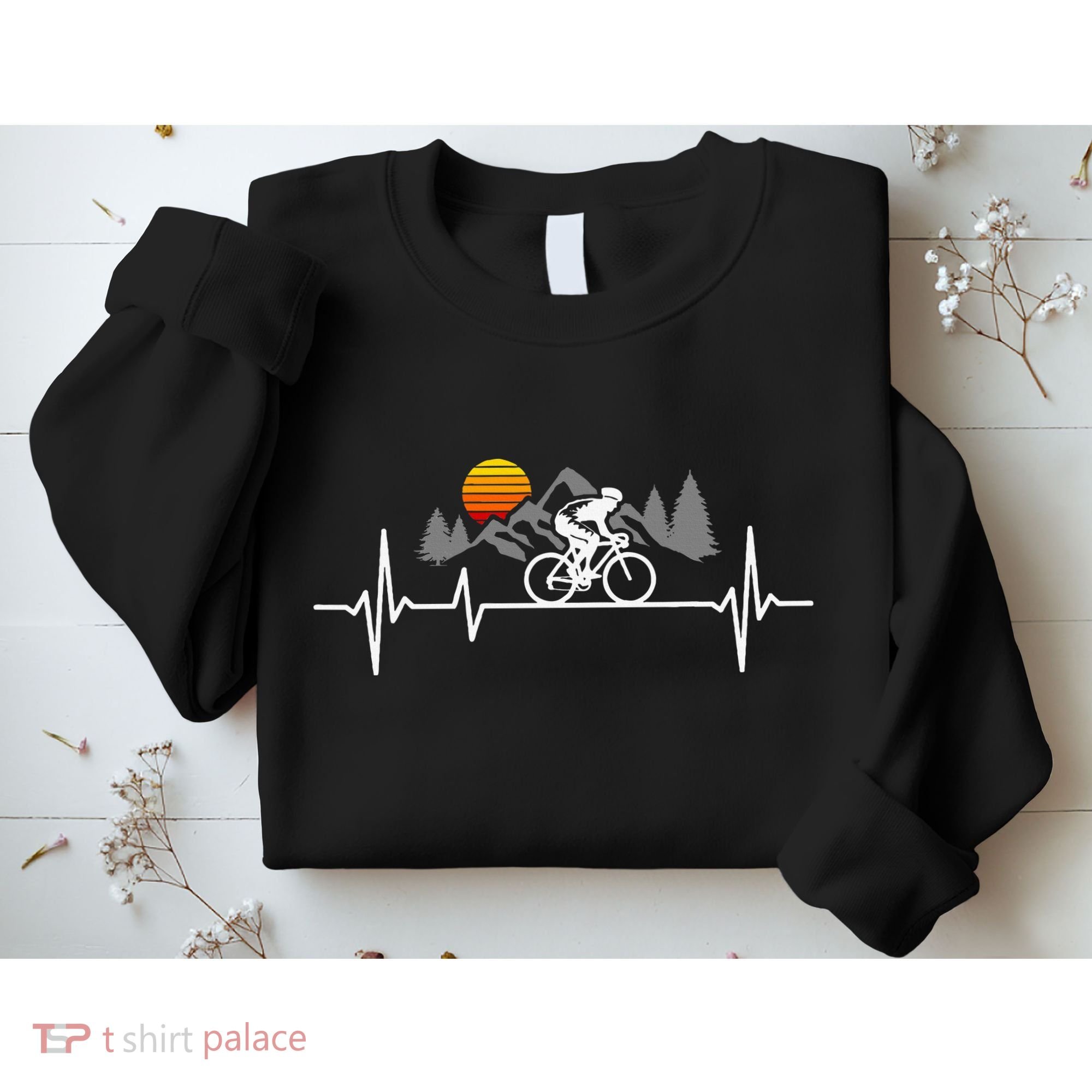 Bicycle Heartbeat Cycling Cyclist Sweatshirt