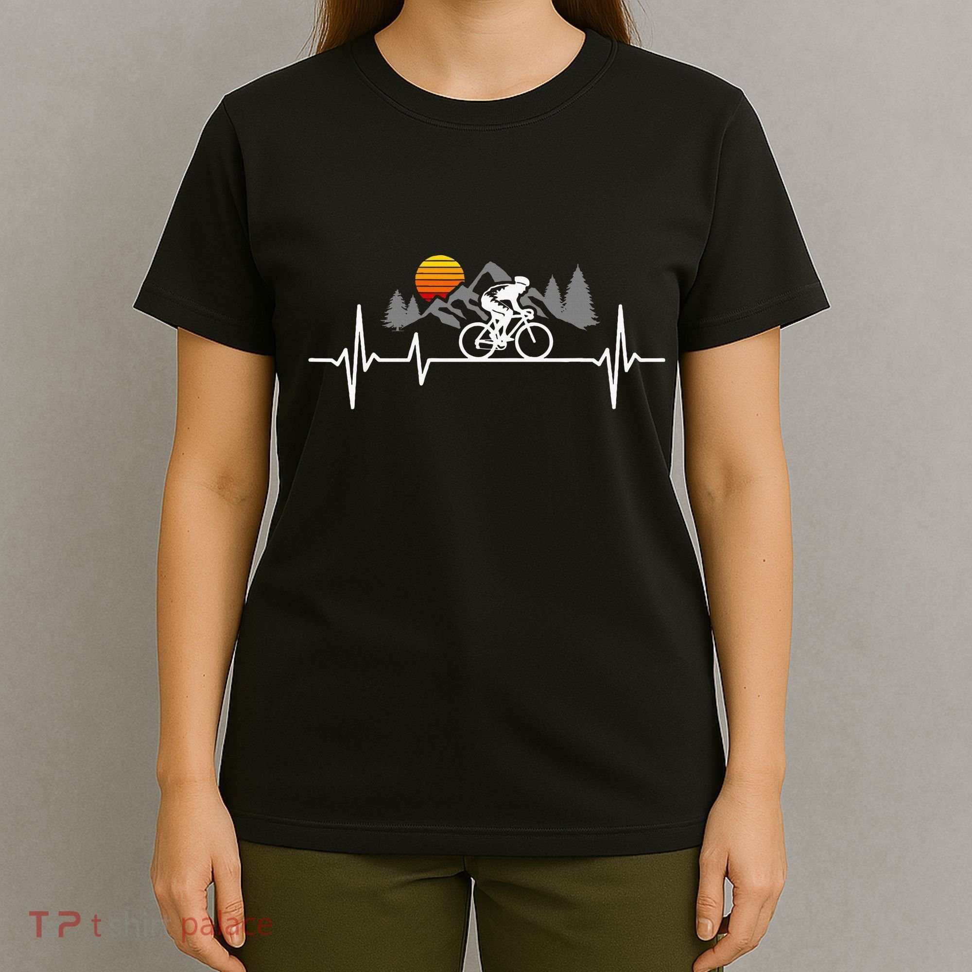 Bicycle Heartbeat Cycling Cyclist T-Shirt