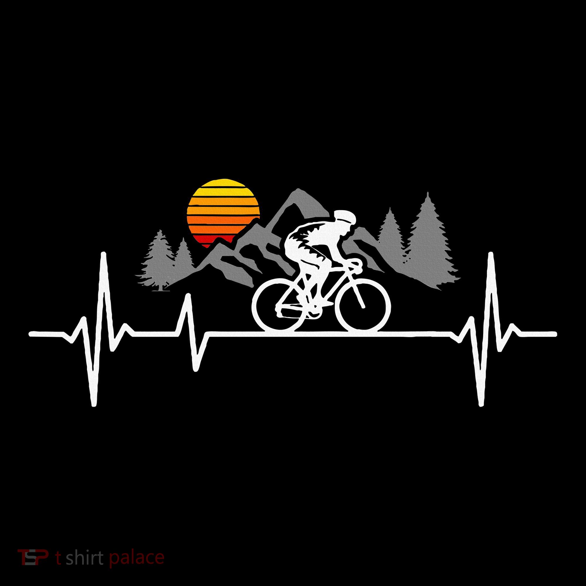 Bicycle Heartbeat Cycling Cyclist Women's Hoodie
