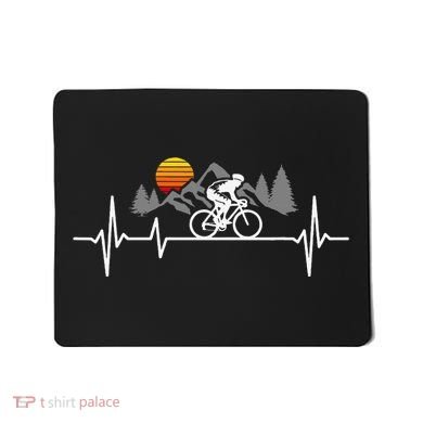 Bicycle Heartbeat Cycling Cyclist Mousepad