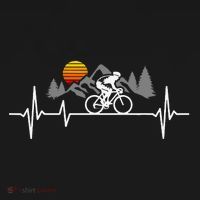 Bicycle Heartbeat Cycling Cyclist Mousepad thumb 1