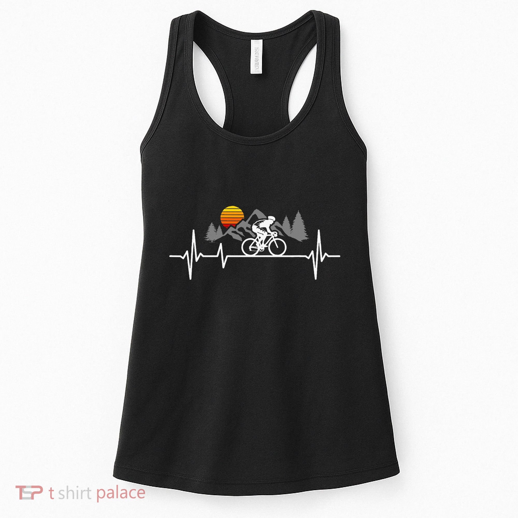 Bicycle Heartbeat Cycling Cyclist Women's Tank Top