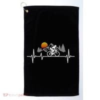 Bicycle Heartbeat Cycling Cyclist Golf Towel thumb 0