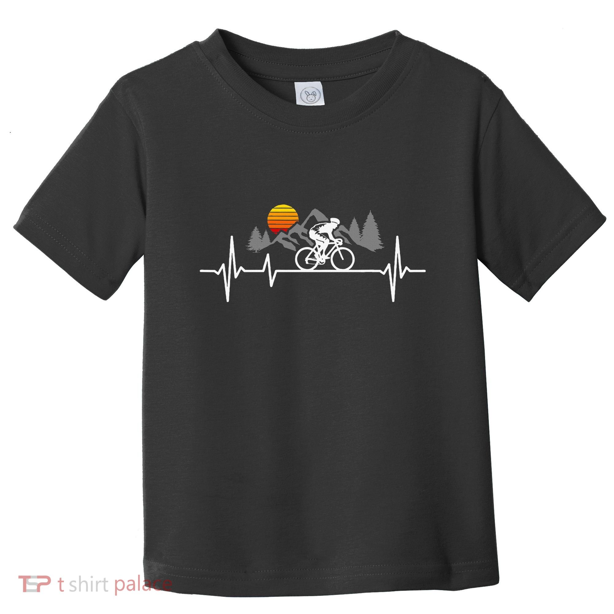 Bicycle Heartbeat Cycling Cyclist Toddler T-Shirt