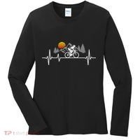 Bicycle Heartbeat Cycling Cyclist Women's Long Sleeve Shirt thumb 0