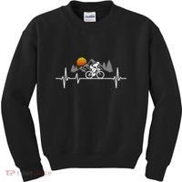 Bicycle Heartbeat Cycling Cyclist Kids Sweatshirt thumb 0