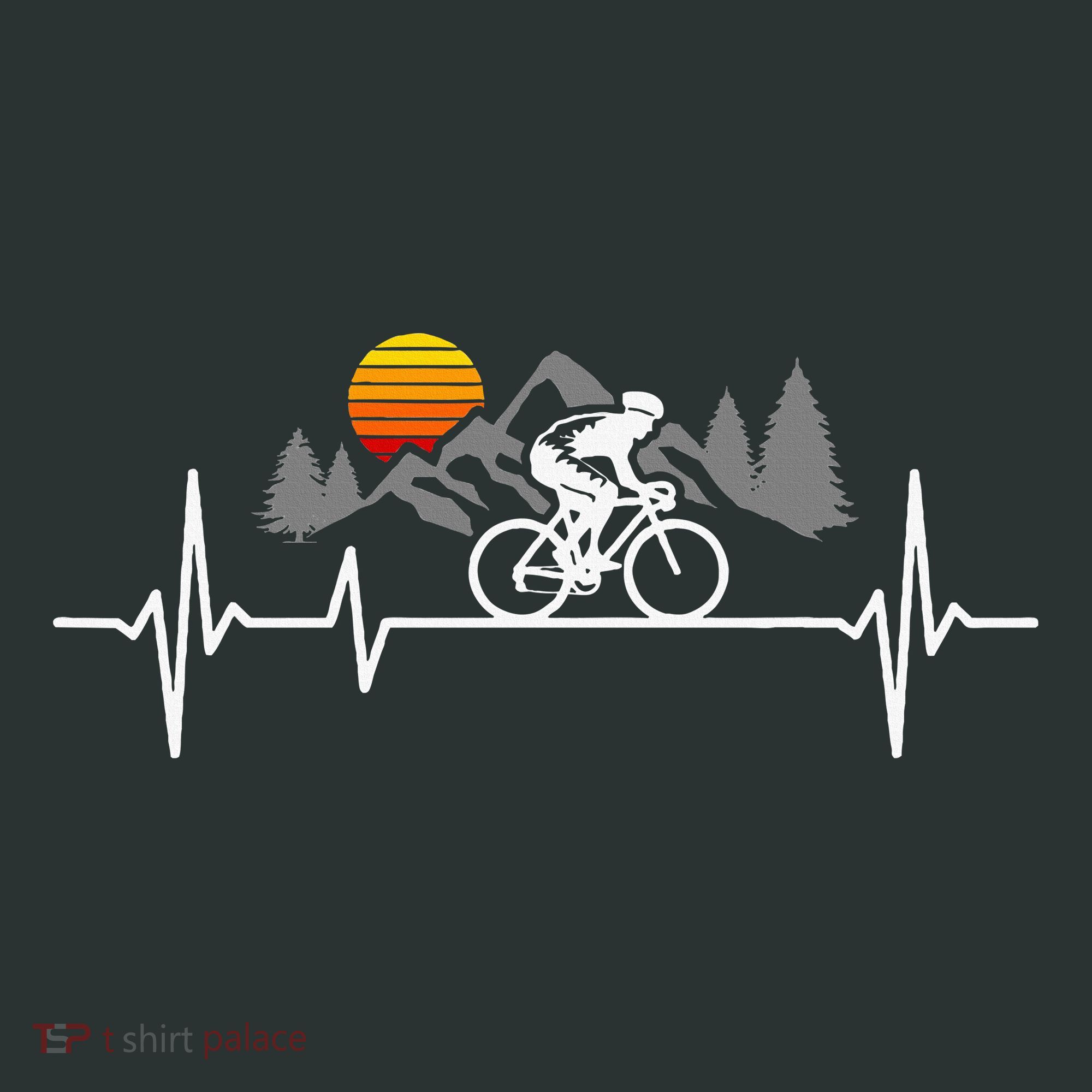 Bicycle Heartbeat Cycling Cyclist Infant Baby Jersey Bodysuit
