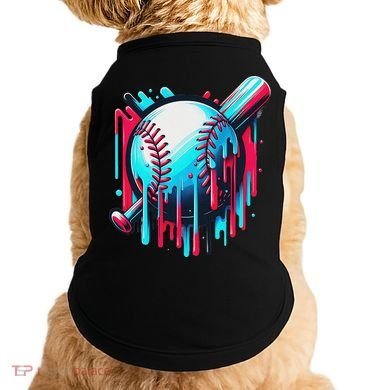 Baseball Homeplate Drip Ice Cream Sprinkles Dripping Candy Doggie Tank